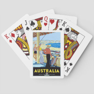 JEU DE CARTES AUSTRALIE ANNÉES 1920 PLAGE DE BONDI