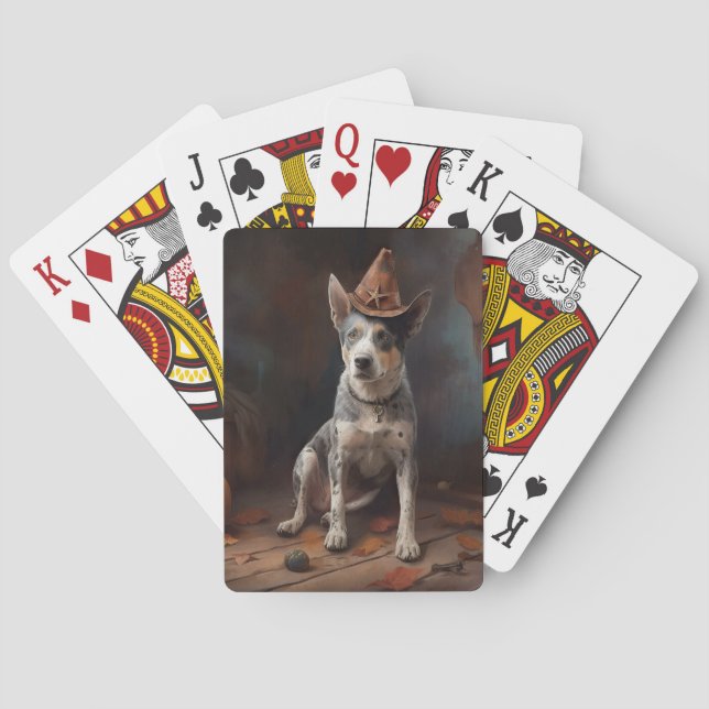 Jeu De Cartes Australie Citrouilles de bétail Halloween effroi (dos)