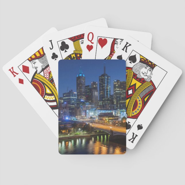 Jeu De Cartes Australie, Victoria, Melbourne, skyline avec (dos)