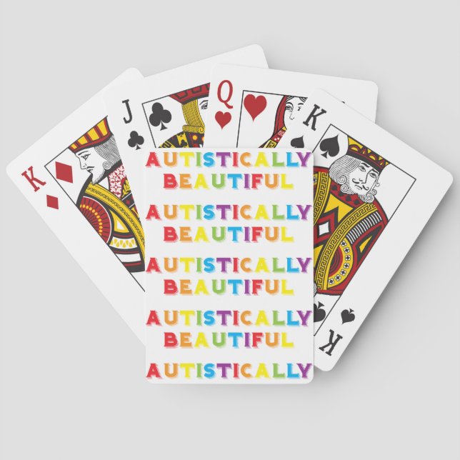 Jeu De Cartes Autiste beau (dos)