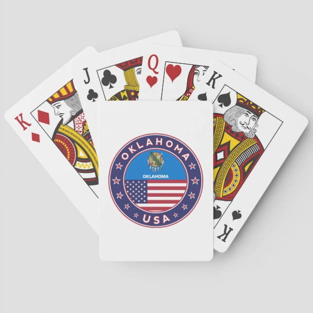 Jeu De Cartes Autocollant Oklahoma, étui téléphonique (dos)