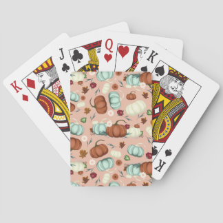 Jeu De Cartes Automne Citrouille Floral