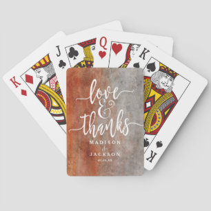 Jeu De Cartes Automne Orange Aquarelle Aquarelle Mariage Favoris