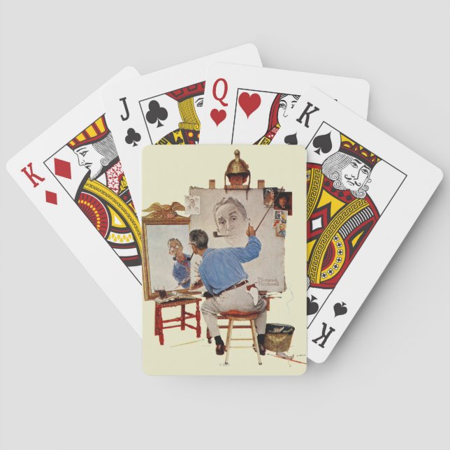 Jeu De Cartes Autoportrait triple (dos)