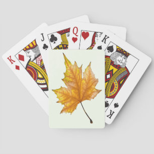 Jeu De Cartes Autumn maple leaf