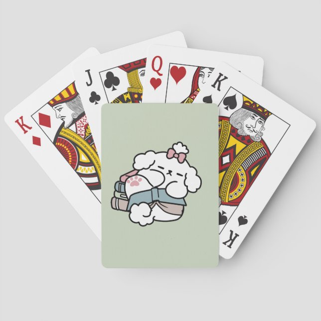 Jeu De Cartes Avant le coucher avec ma chienne - Livre et Amoure (dos)