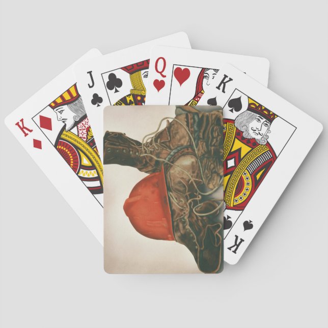 jeu de cartes avec l'image de lineman airbrossé (dos)