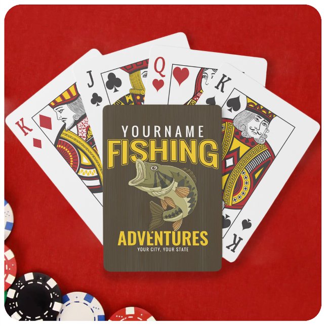 Jeu De Cartes Aventures de pêche personnalisées Basse Pêcheur (Créateur téléchargé)