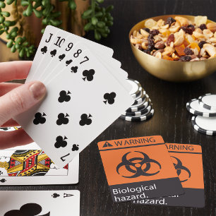 Jeu De Cartes Avertissement Biologique Risque Jouer Cartes