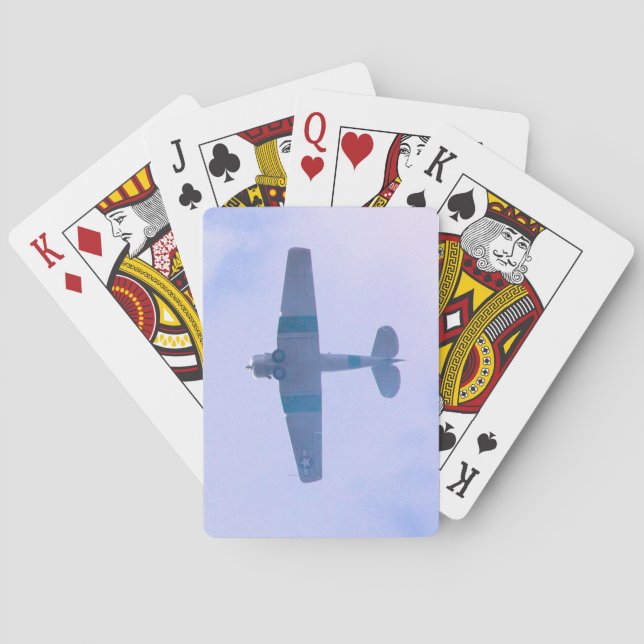 Jeu De Cartes Avion de guerre (dos)