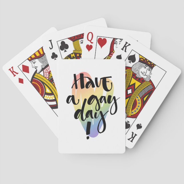 Jeu De Cartes Avoir Une Journée Gay (dos)