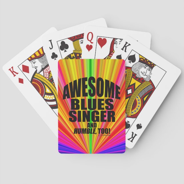 Jeu De Cartes Awesome Blues Singer Jouer des cartes (dos)