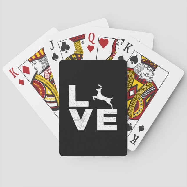 Jeu De Cartes Awesome Deer Lover Trendy Aesthetic Design  (dos)