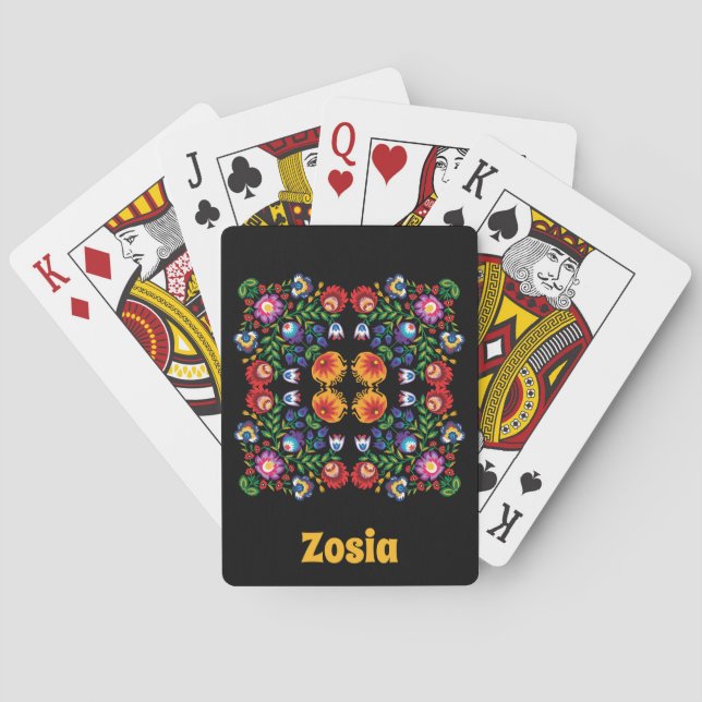 Jeu De Cartes 🤩 Awesome polish Folk Wycinanki (dos)