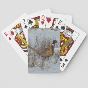 Jeu De Cartes B23 Faisan à collier dans la neige