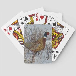 Jeu De Cartes B23 Faisan à collier dans la neige