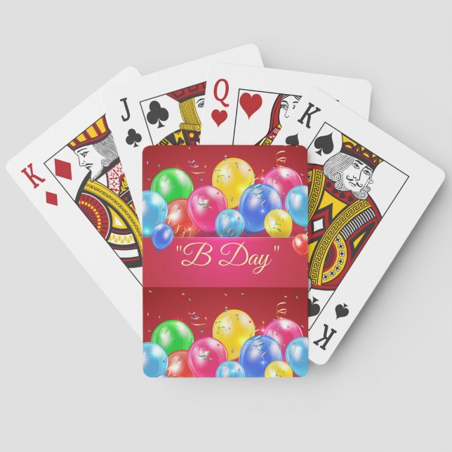 Jeu De Cartes B Day Birthday Card Game Setup (Celebrate in style with the B Day Birthday Card Game!)