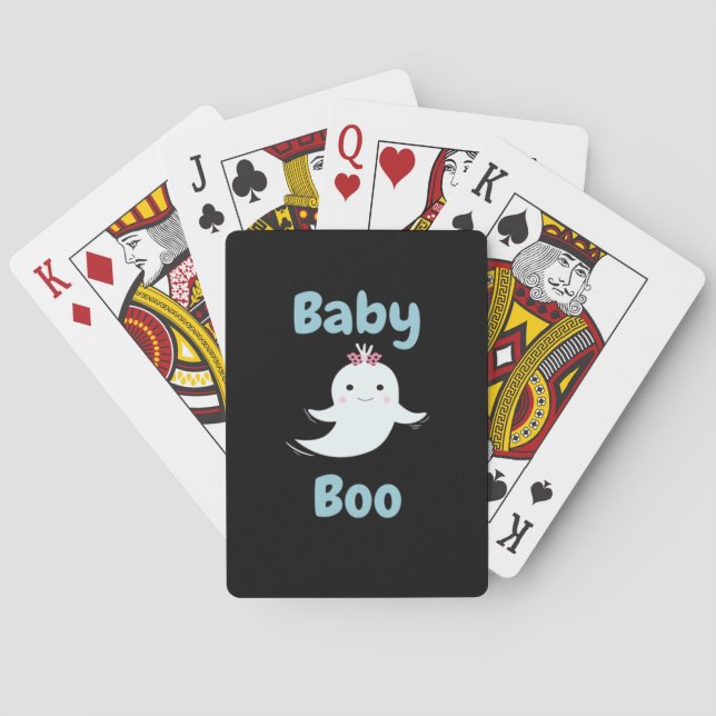 Jeu De Cartes Baby Boo Cute Halloween Cadeau Enfants Ou Couples (dos)