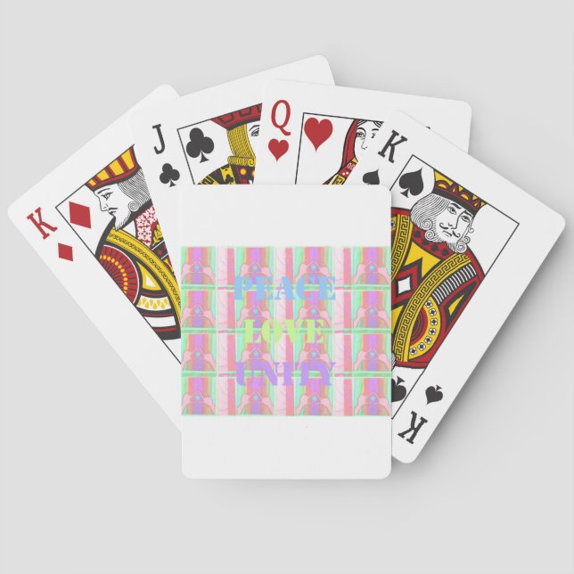 Jeu De Cartes Baby Kids Peace Love Unity Hakuna Matata design.p (dos)