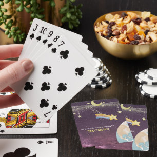 Jeu De Cartes Baby shower de typographie personnalisée étoile cé