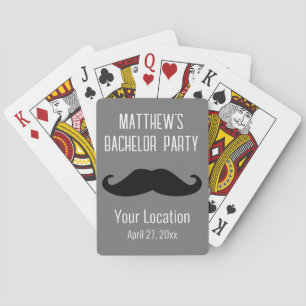Jeu De Cartes Bachelor Party Black Mustache Mariage Favoriser