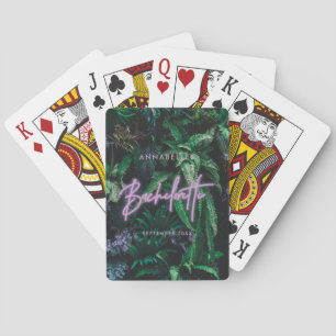 Jeu De Cartes Bachelorette de néon violet clair moderne