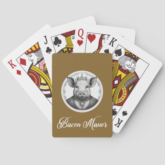 Jeu De Cartes Bacon Manor Jouer des cartes (dos)