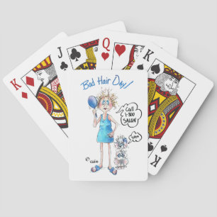 Jeu De Cartes Bad Hair Day dessin humoristique de couleur