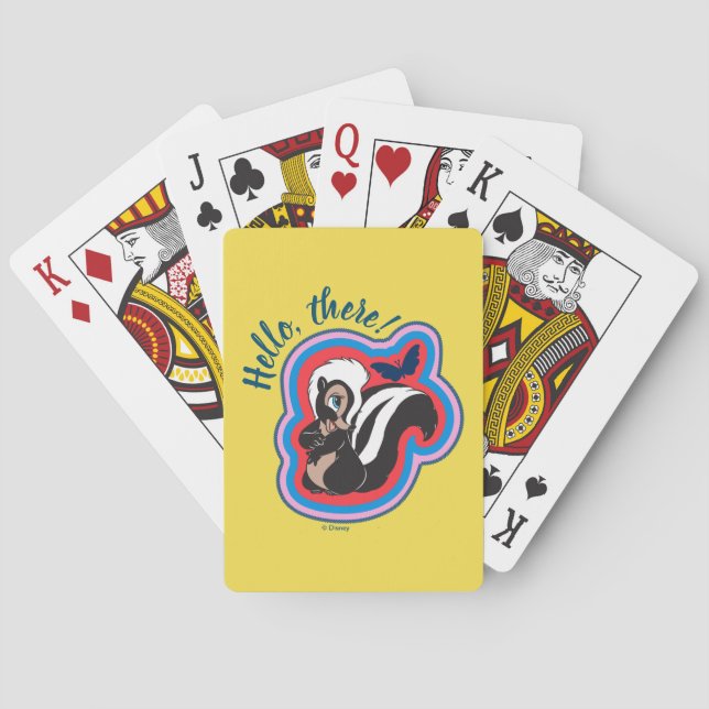 Jeu De Cartes Bade de fleurs et papillon Bambi Jouer des cartes (dos)