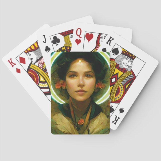 Jeu De Cartes Bague De Lumière Imaginaire Sci-fi (dos)