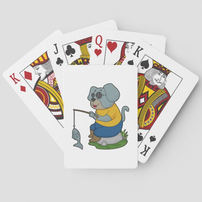 Jeu De Cartes Baguette de pêche du chien (dos)