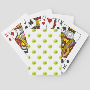 Jeu De Cartes Bal Arrière - plan de tennis Lime Green