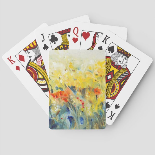 Jeu De Cartes Balancement II de fleurs (dos)