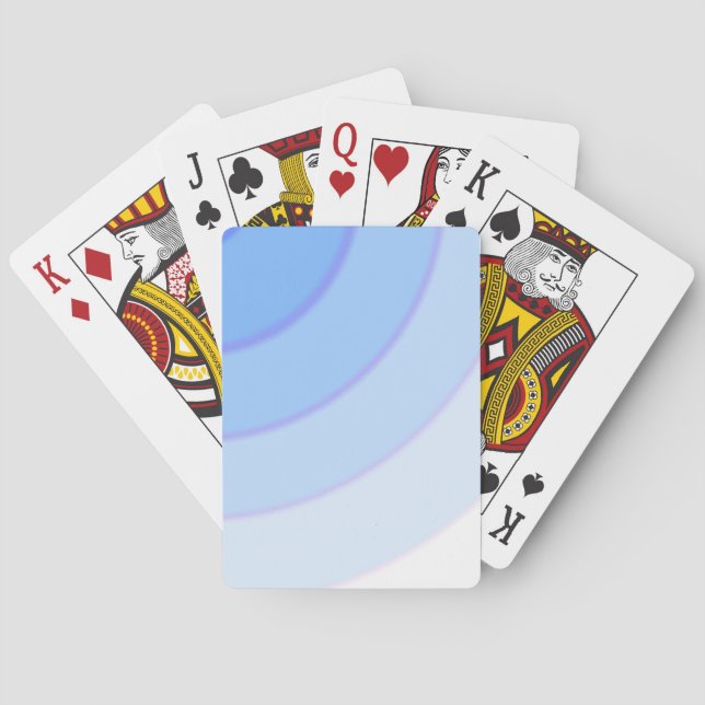 Jeu De Cartes Balayage bleu Jouer des cartes (dos)