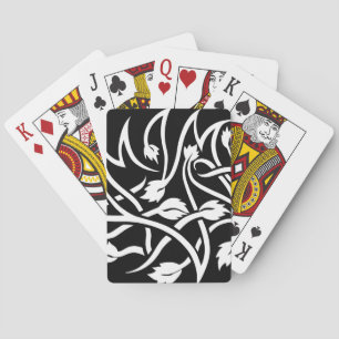 Jeu De Cartes Balayage Tatouage blanc Cartes de jeu