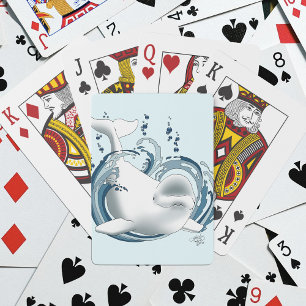 Jeu De Cartes Baleine Béluga Bleue