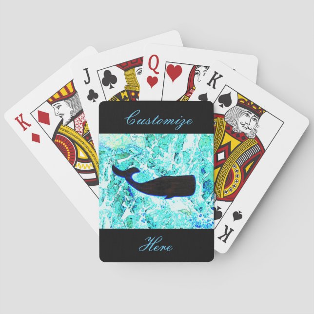 Jeu De Cartes baleine noire bleu Thunder_Cove (dos)