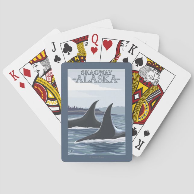 Jeu De Cartes Baleines #1 - Skagway, Alaska d'orque (dos)