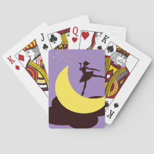 Jeu De Cartes Ballerina Dancing on the Moon - danseuse de ballet