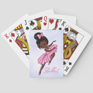 Jeu De Cartes Ballerina rose, ballet violet afro-américain