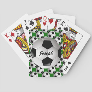 Jeu De Cartes Ballon de football personnalisé sur le motif du