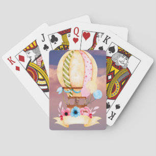 Jeu De Cartes Balloon à air chaud jouer aux cartes avec Blonde