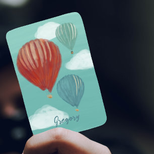 Jeu De Cartes Balloons à air chaud peint Personnalisé