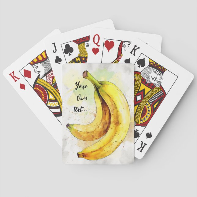 Jeu De Cartes Banane aquarelle banane (dos)