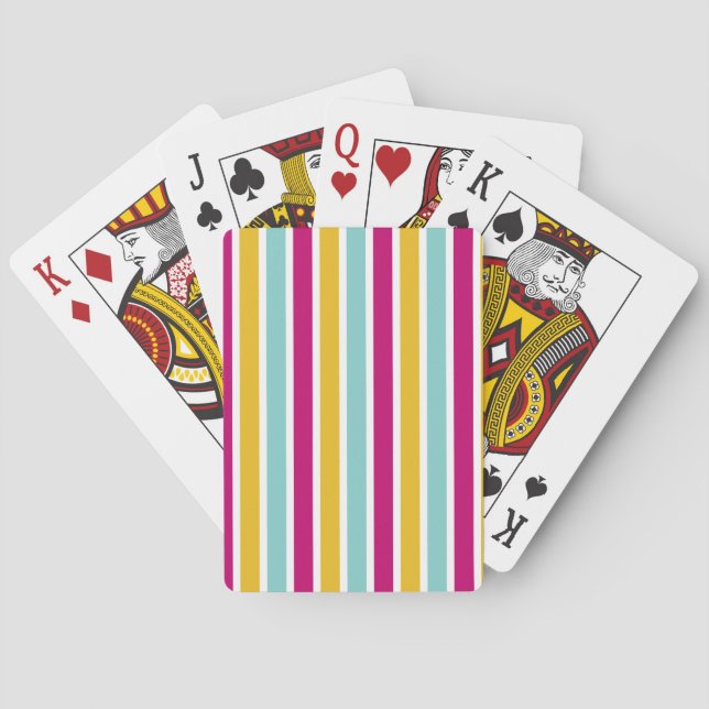 Jeu De Cartes Bande colorée (dos)