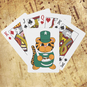 Jeu De Cartes Bande Marchande tambour tigre vert et blanc
