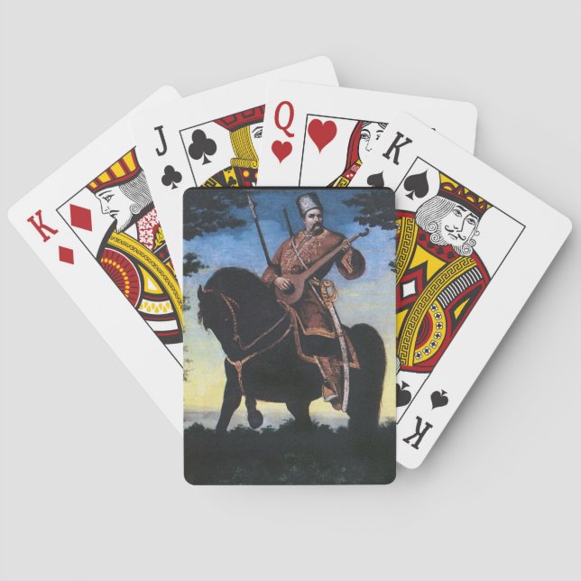Jeu De Cartes Banduriste cosaque, 1890 (dos)