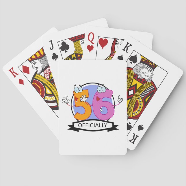 Jeu De Cartes Bannière d'anniversaire officielle 56 (dos)