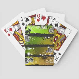 Jeu De Cartes Bannière musicale Grunge Style