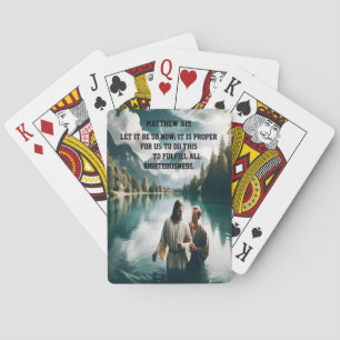 Jeu De Cartes Baptême divin de Jésus-Christ de Jean